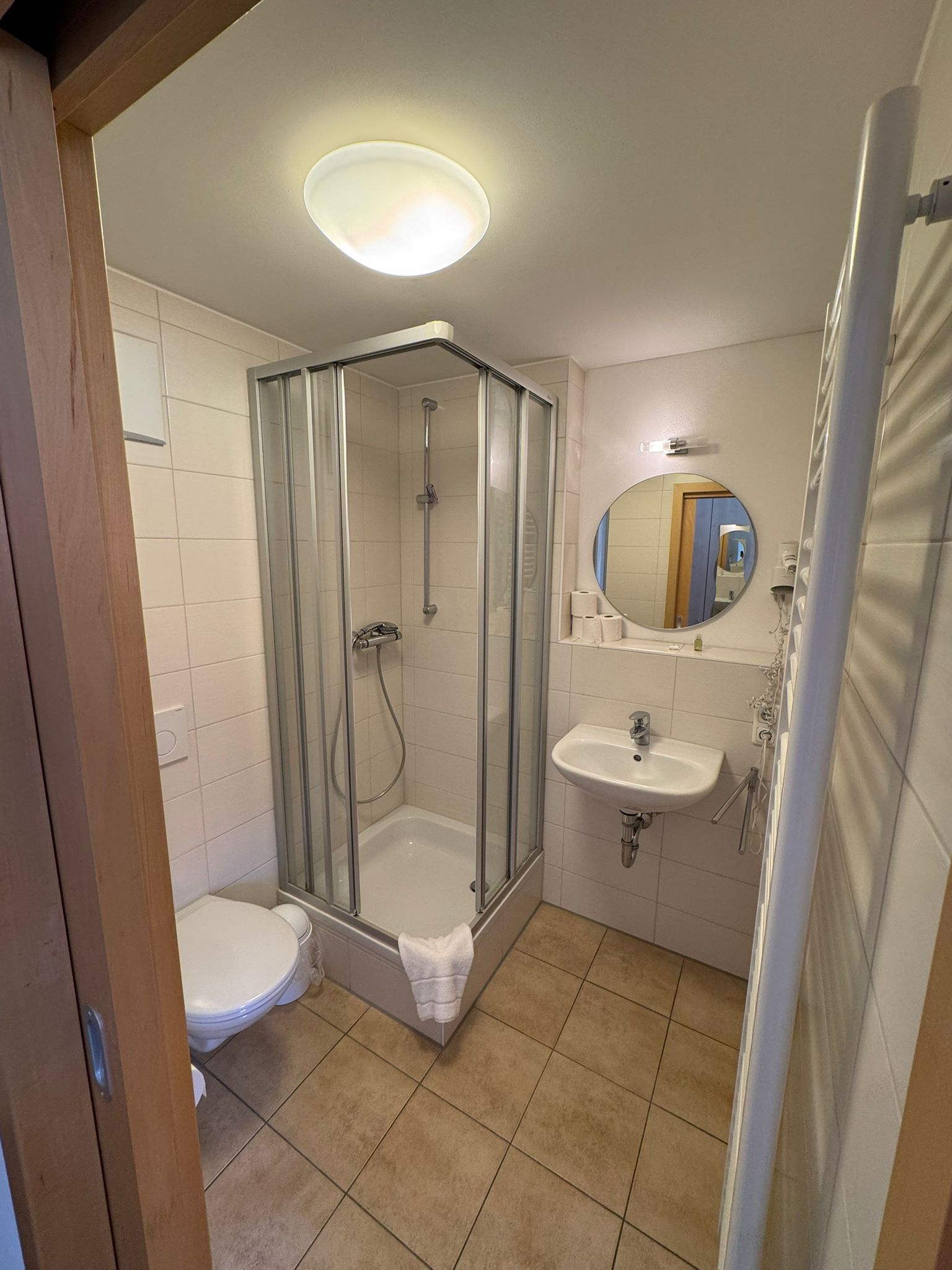 Comfortable single room perfect for solo travelers at Hotel Stadtblick Friedberg